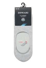 Gray ankle sock with Diwari branding on a white background #color_light-gray