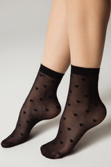 Socks Conte Fantasy - Hearts Pattern