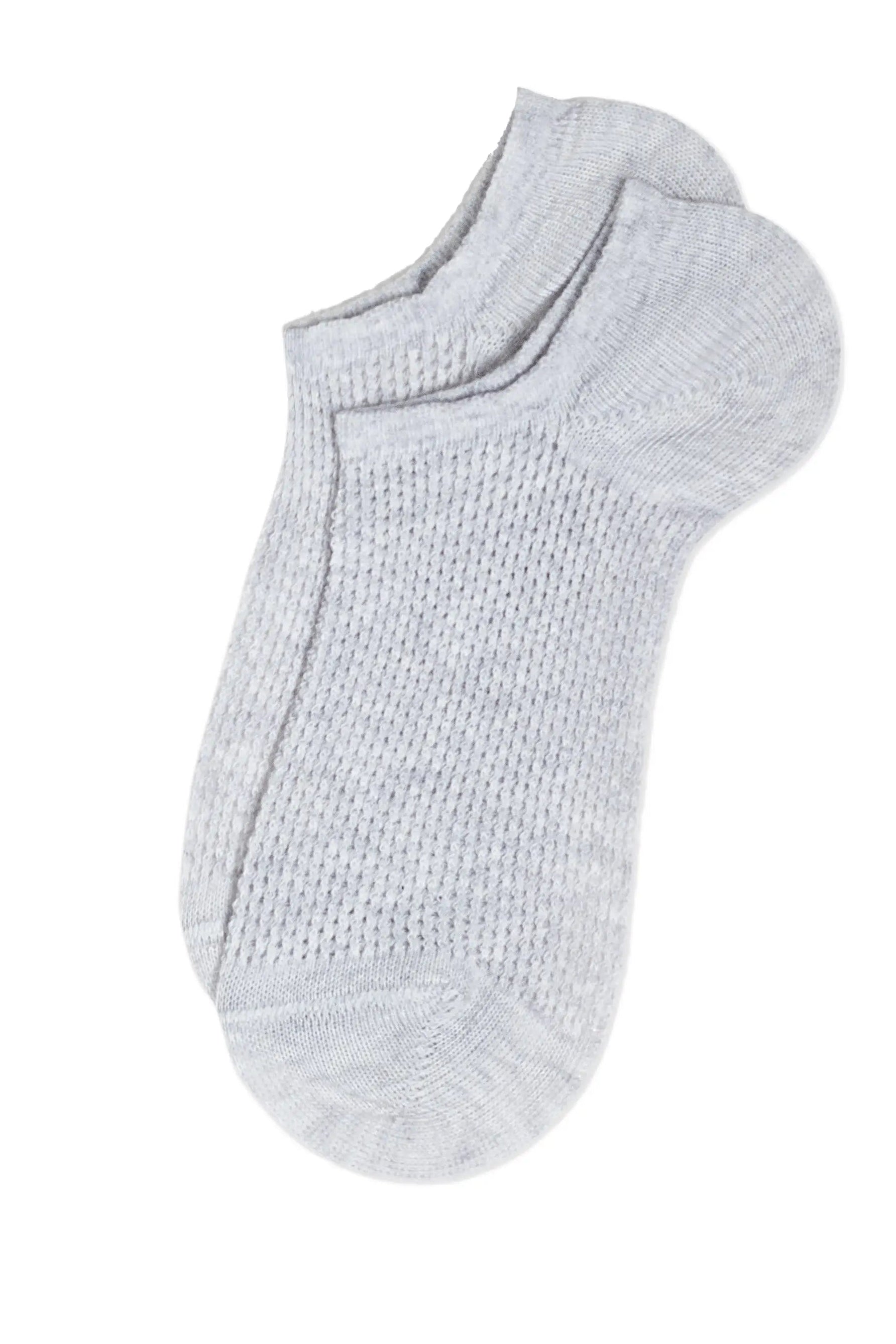Light gray ankle sock on a white background #color_light-gray