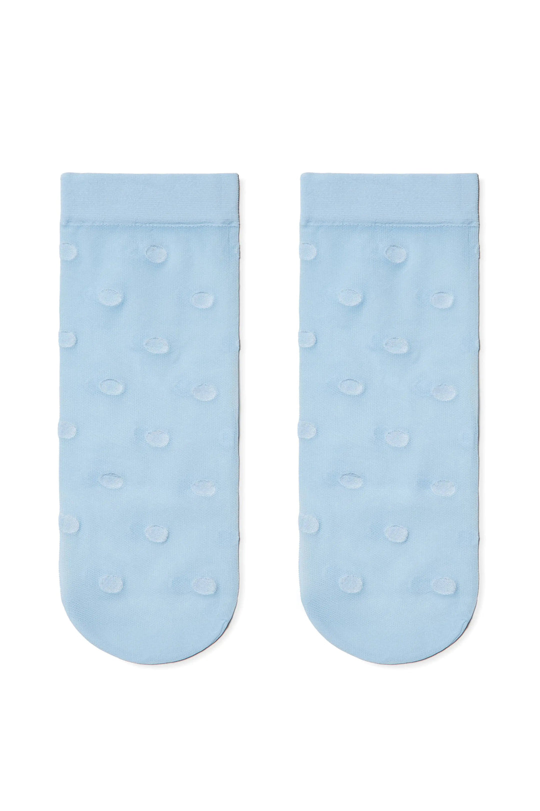 Two light blue socks with a subtle pattern on a white background #color_light-blue
