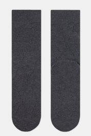 Two gray socks on a white background #color_dark-gray
