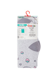 Pack of children's socks with a visible brand label on a white background #color_light-gray