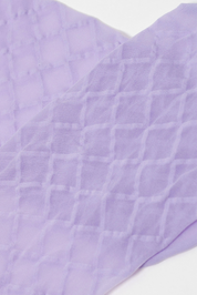 Close-up of a textured purple fabric with a grid pattern on a white background #color_violet