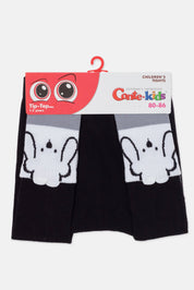 Children's tights with cartoon design on packaging