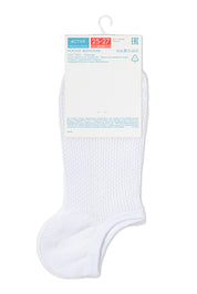 White socks with a label on a white background #color_white