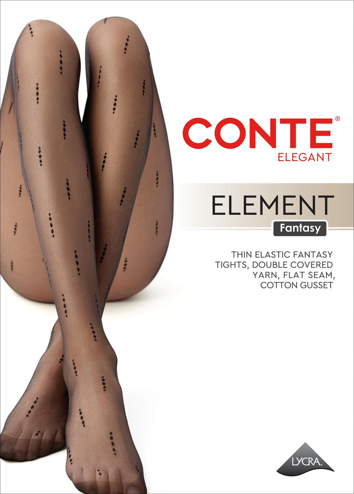 Fantasy Tights Conte Element – Vertical Dotted Line Pattern