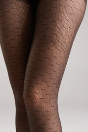 Brown patterned tights on a light gray background #color_grafit