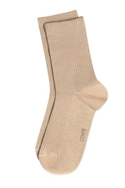 Beige sock on a white background #color_beige