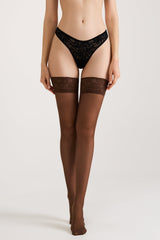 Stockings Conte Class 40 Den - Silicone Lace Top