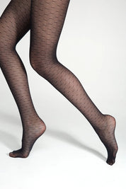 Black patterned tights on a white background #color_grafit