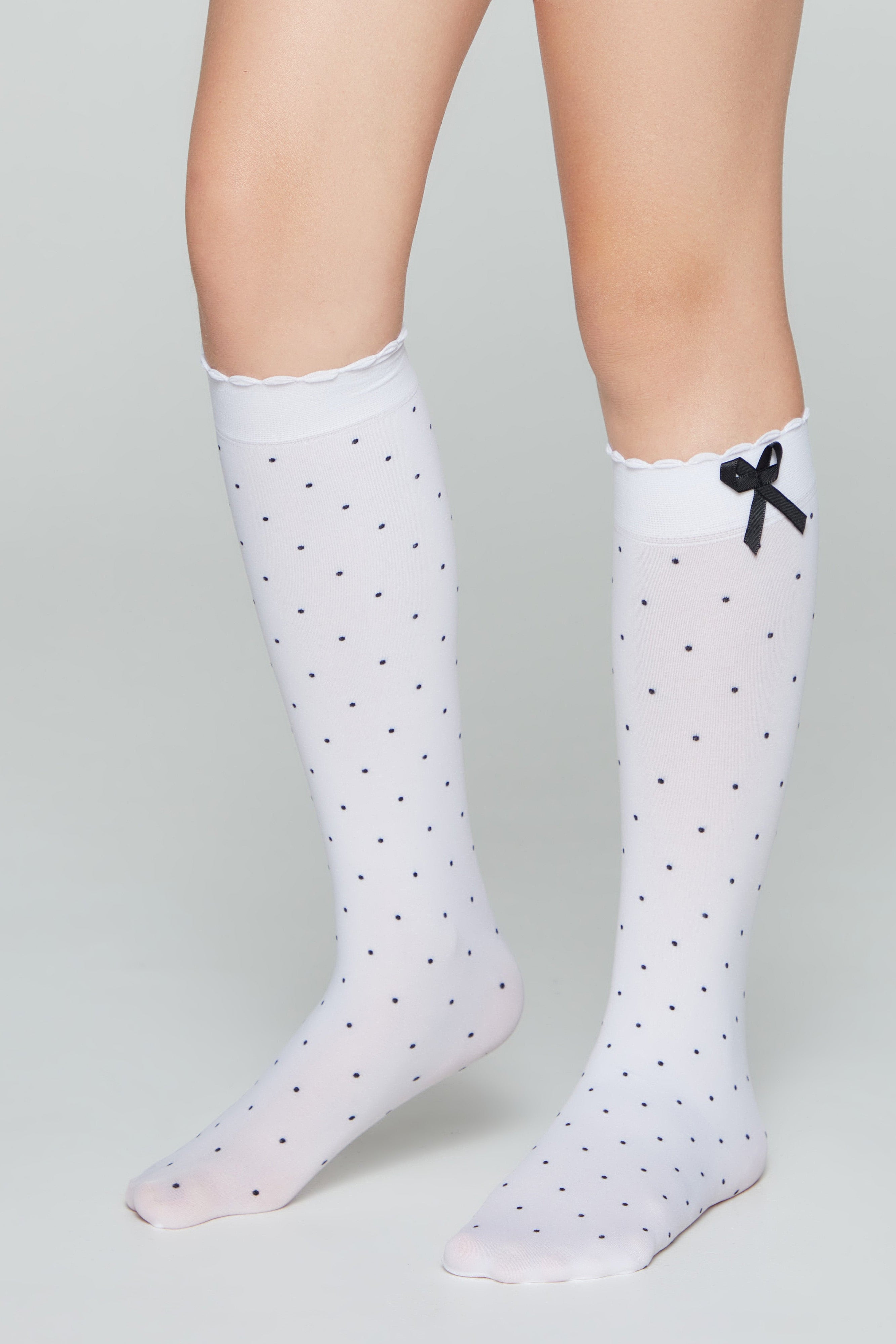 Conte Knee-Highs for girls Evie 50 Den - Decorative Bow