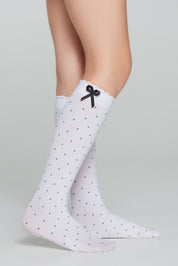 Conte Knee-Highs for girls Evie 50 Den - Decorative Bow