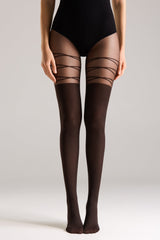 Fantasy Tights Conte Fatale – Knee-High Imitation with Lacing