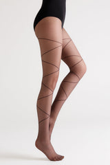 Fantasy Tights Conte Geometry – Lace-Up Effect