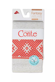 Packaged Conte fantasy watercolor paper with red and white pattern on a white background