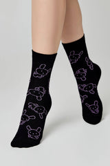 Cotton Socks Conte Happy 610 – Bunny Print
