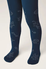 Conte-Kids Cotton Tights Sof-Tiki 695 – Robot Print