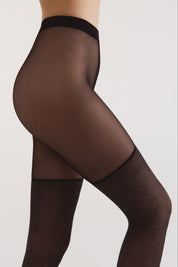 Black sheer stockings on a neutral background #color_grafit