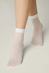 Conte-Kids Dress Socks Mona 20 Den – Polka Dot Mesh