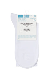 White sock with a label on a white background #color_white