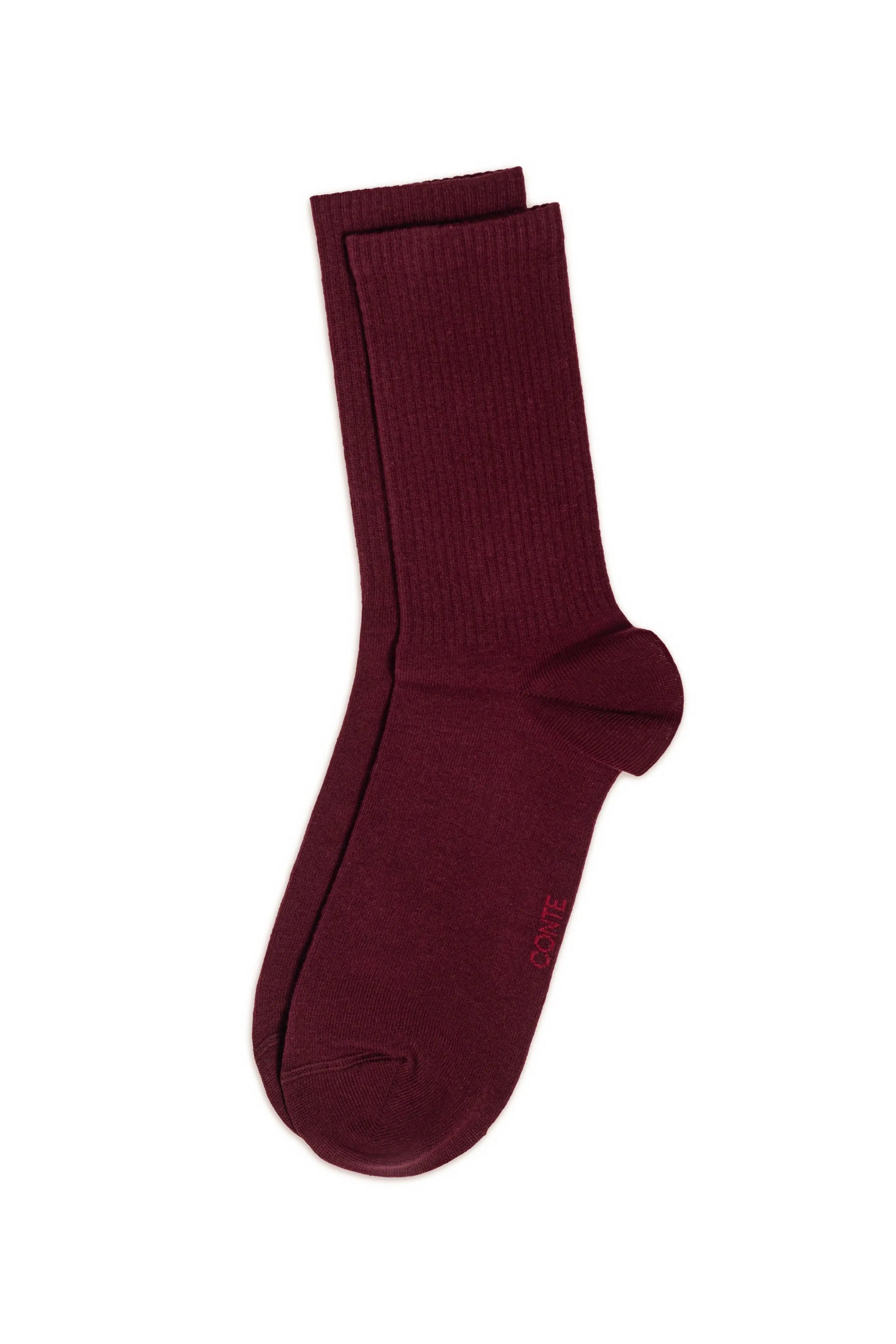 Maroon sock on a white background #color_dark-bordo
