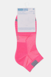 Pink sock with gray accents on a white background #color_pink
