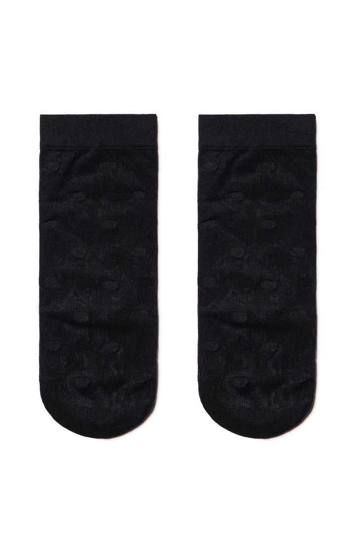 Pair of black socks on a white background #color_nero-black