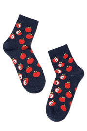 Conte Elegant Cotton Socks (2 pairs) - Fruit pattern