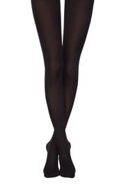 Black tights worn by a person on a white background #color_nero-black