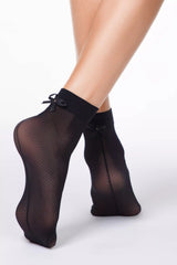 Socks Conte Fantasy – Mesh Design and Decorative Bow