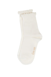 White sock on a white background #color_milky