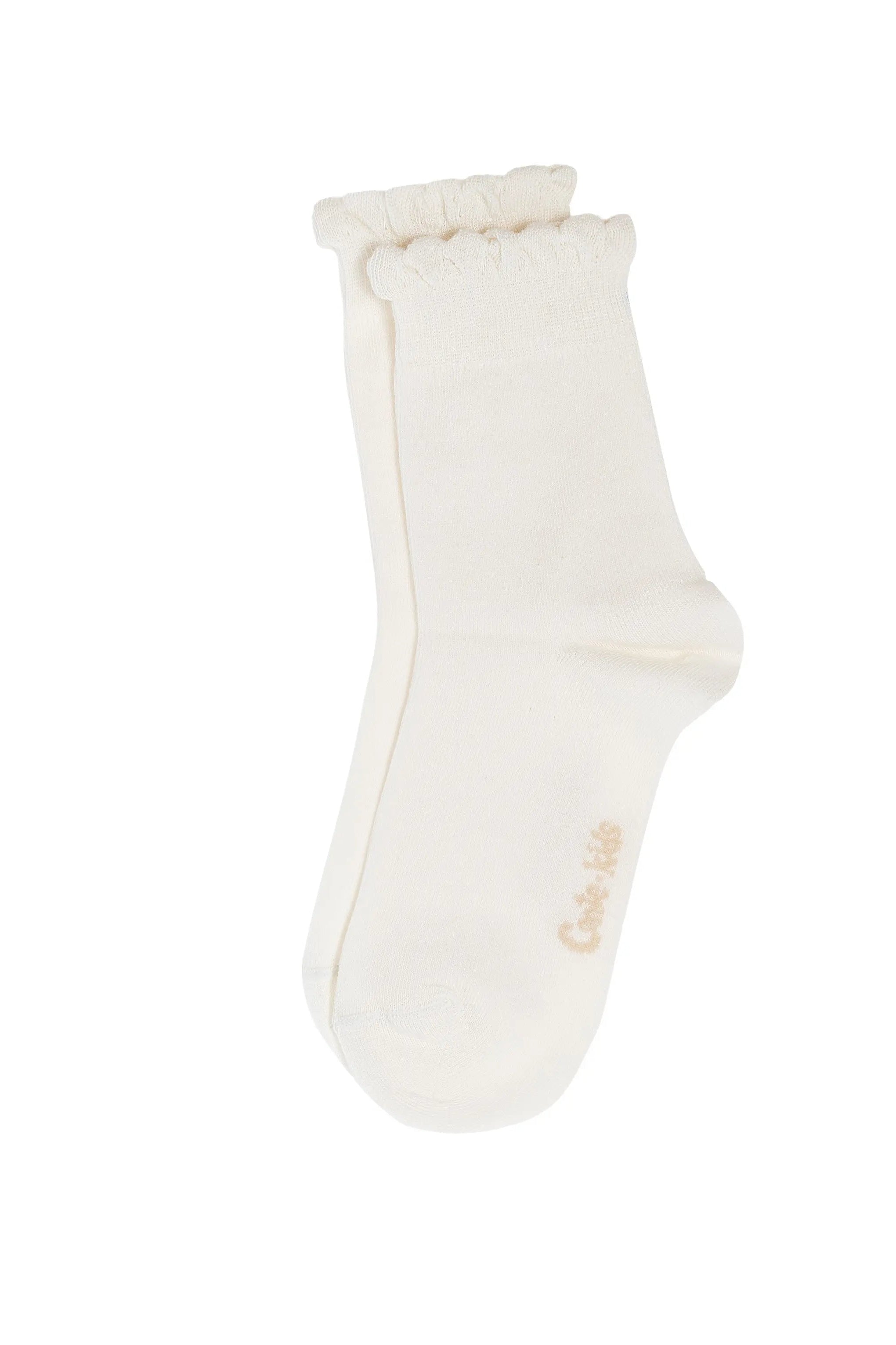 White sock on a white background #color_milky