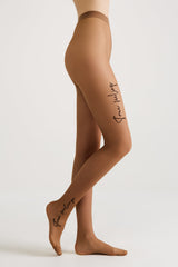 Fantasy Tights Conte True Love - Tattoo Style Print