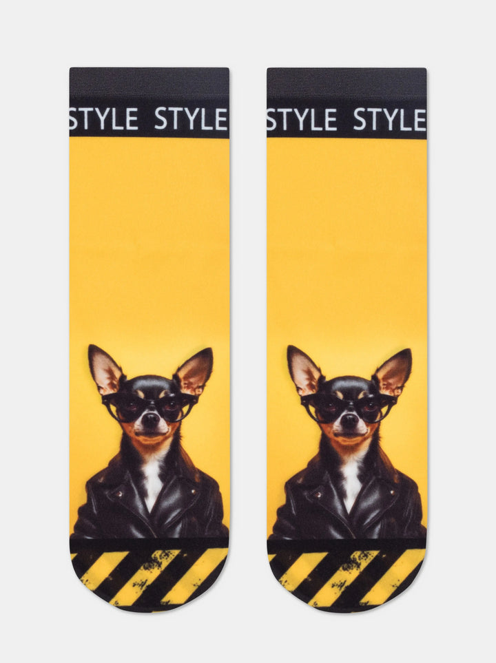 Socks Conte Fantasy 70 – Dog in Jacket Print 133