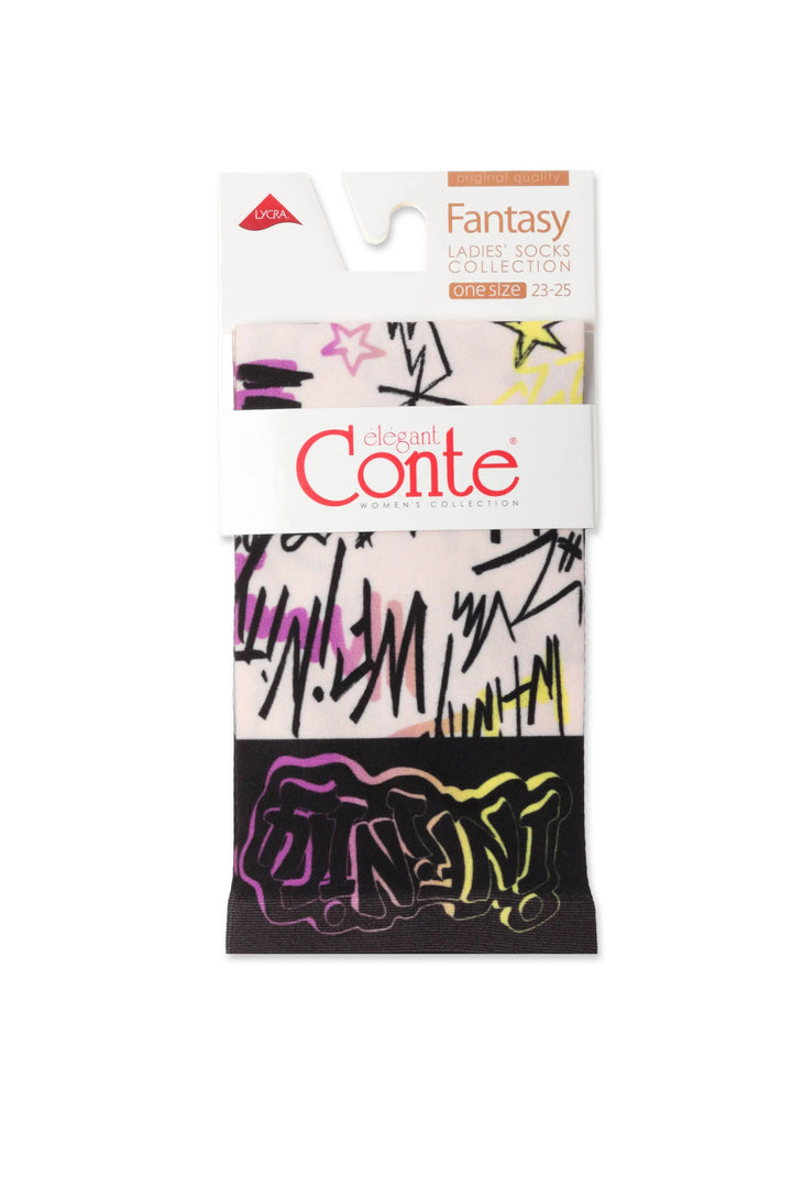 Socks Conte Fantasy 098 - With a Print