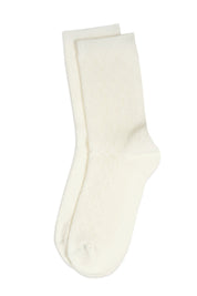 White sock on a white background