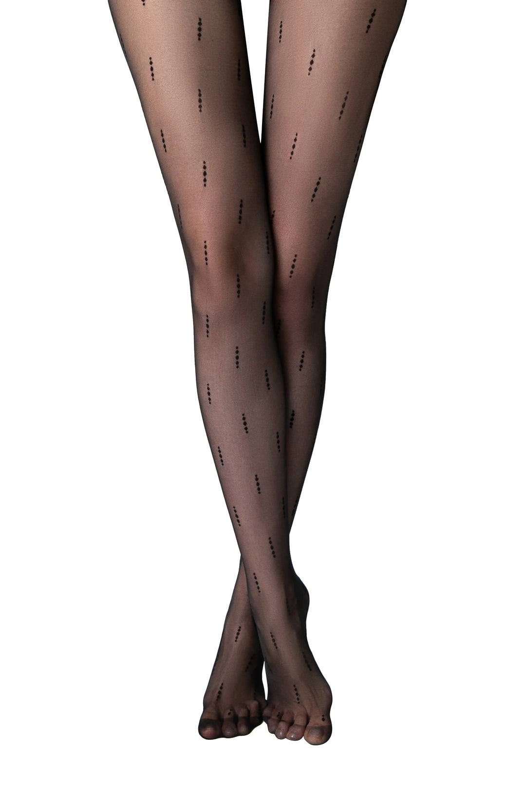 Fantasy Tights Conte Element – Vertical Dotted Line Pattern