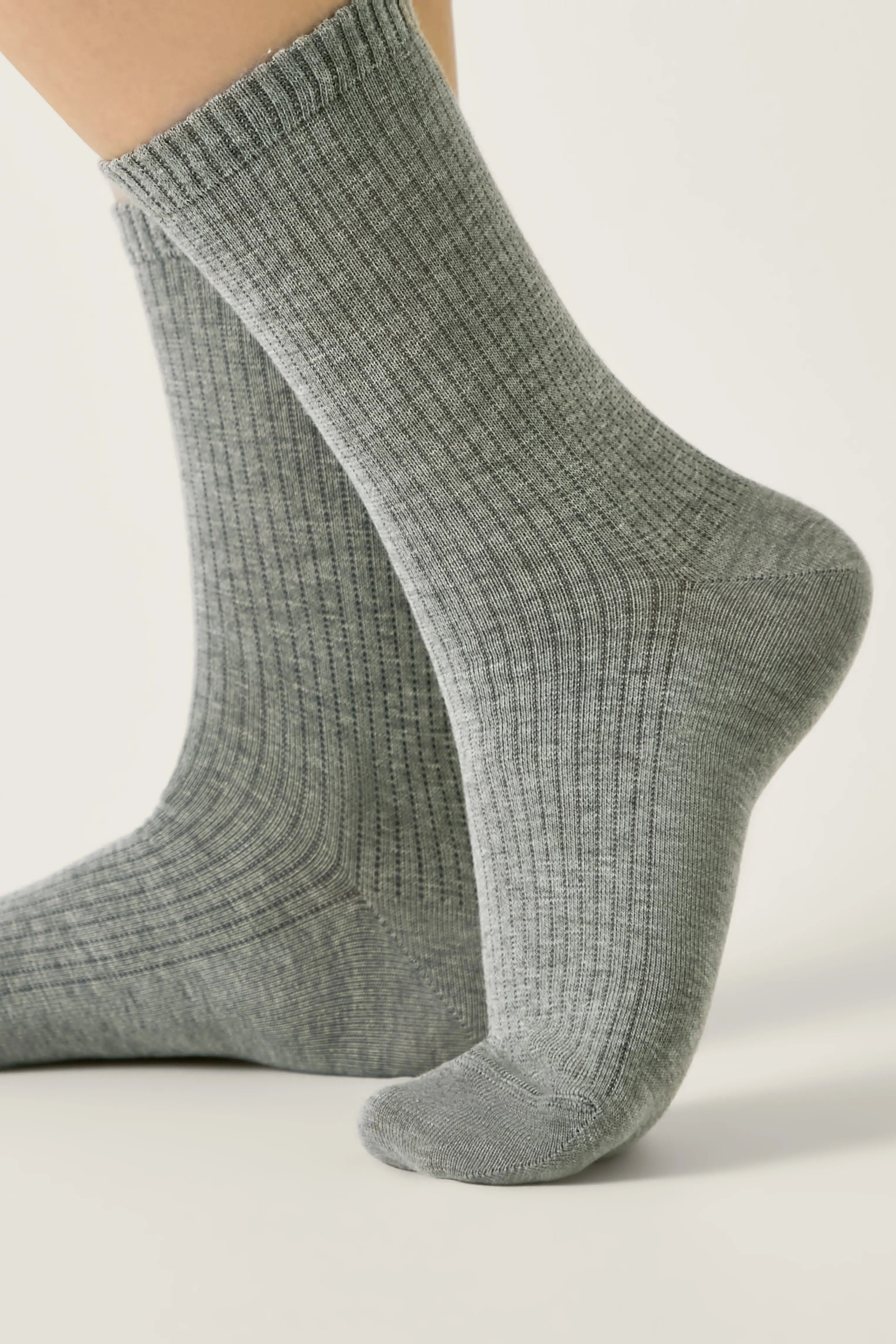 Gray socks on a light gray background #color_gray
