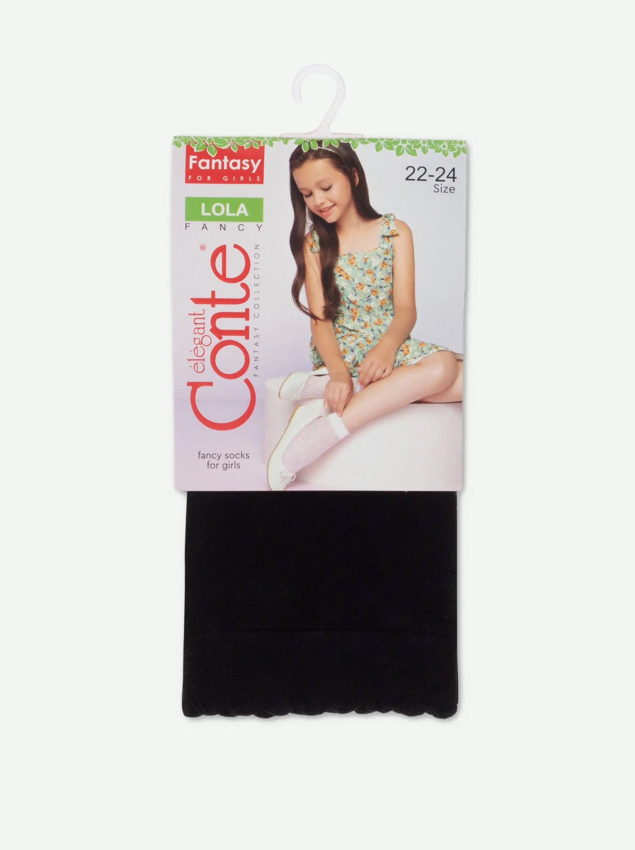 Black tights with a packaging label featuring a model and brand name on a white background #color_nero-black