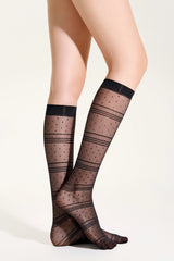 Knee-High Socks Conte Aria 20 Den – Stripes & Polka Dots