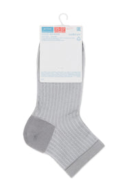 Gray sock with a white label on a white background #color_gray