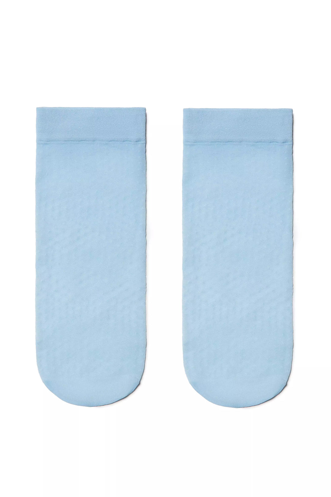 Two light blue socks on a white background #color_light-blue