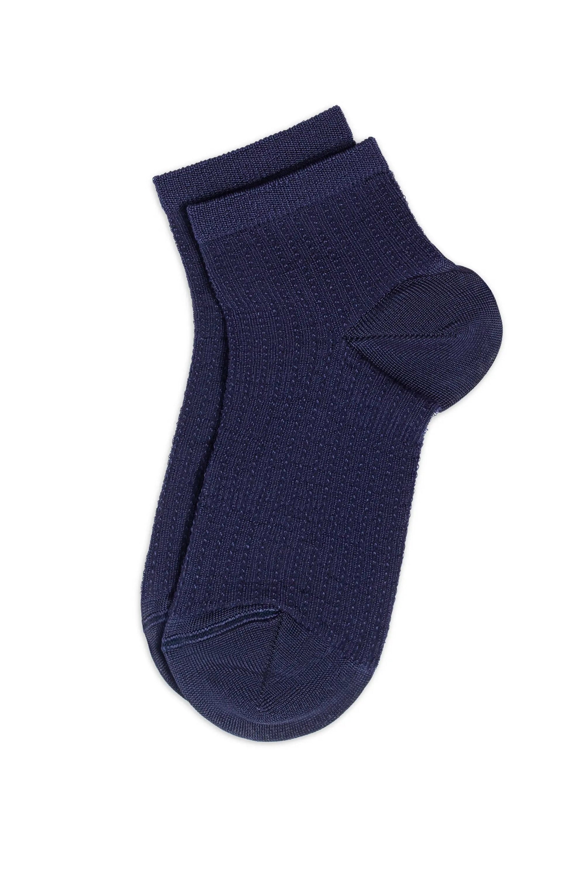 Navy blue sock on a white background #color_dark-blue