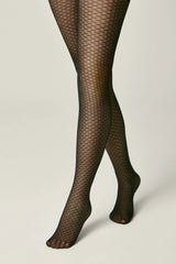 Conte Tights for Girls Julia 30 Den – Lace Geometric Design