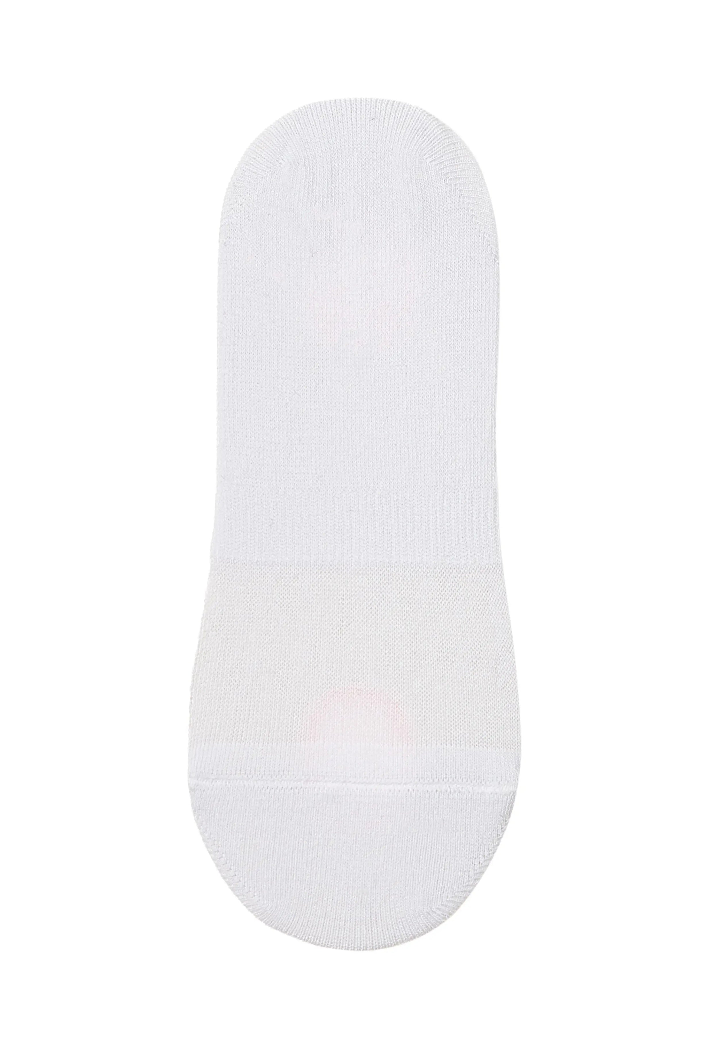 White sock on a white background