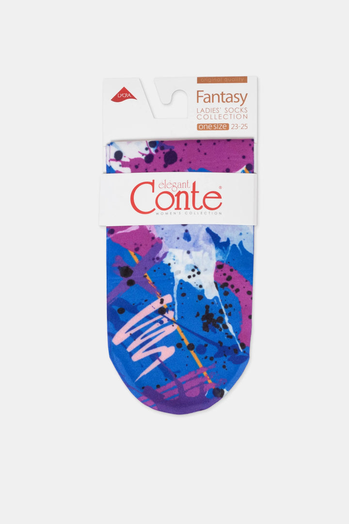 Pack of Conte Fantasy watercolor sponges with colorful design on a white background