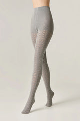 Tights Conte Ajour 300 Den Cotton - Warm Lacy