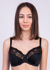 Bra Milavitsa 122770 - Jacquard Knit, Triple-Segment Cups, Side Shaping